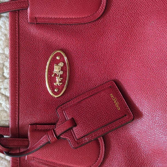 Coach Taxi tote in Red - Picture 2 of 10